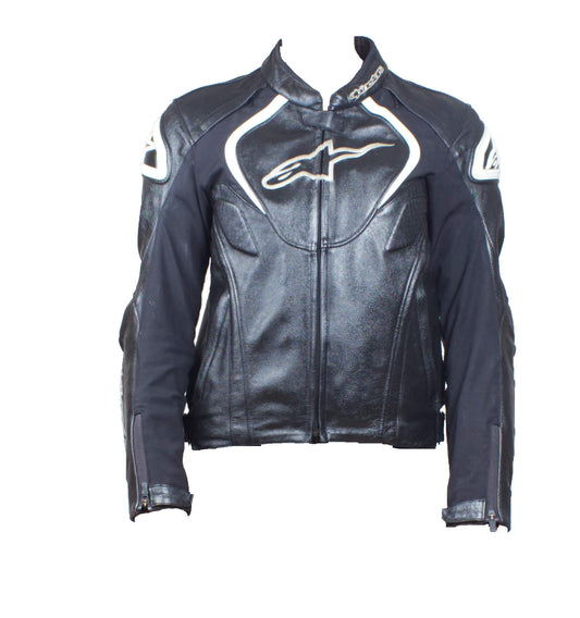 Alpinestars Jaws Lederjacke Frontansicht
